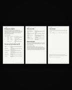 Pages four to six of The Gym Program