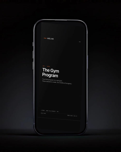 The Gym Program cover on a phone