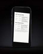 The tracking page of Eat Simple on a phone