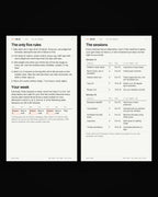 Pages two and three of The Gym Program