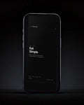 Eat Simple cover on a phone