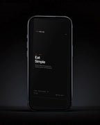 Eat Simple cover on a phone