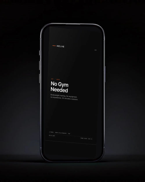 No Gym Needed cover on a phone