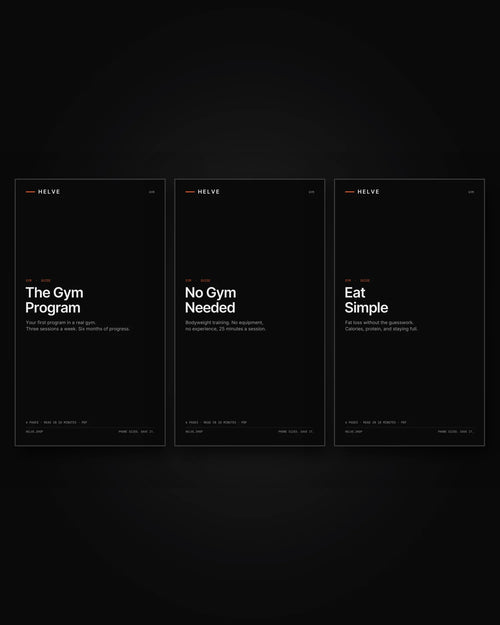 The three HELVE gym guides